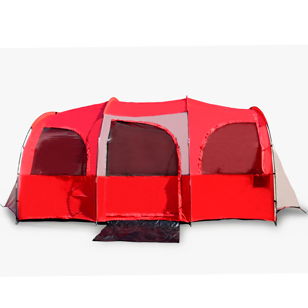 10 Person Tent for Camping, Red or Blue